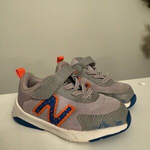 New Balance Kids' Gray and Orange Sneakers/tennis shoes